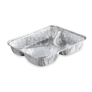 Barquette aluminium 3 compartiments
