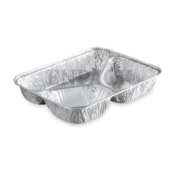 Barquette aluminium 3 compartiments