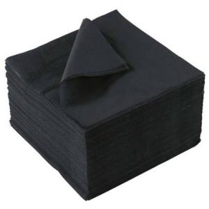 Papier serviette noir 33x33