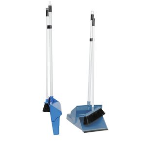 Pelle balayette rabattable bleu